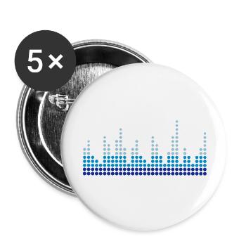 Equalizer - Buttons large 2.2''/56 mm (5-pack) - white - Front