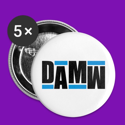 DAMW-retro - Buttons groß 56 mm (5er Pack)