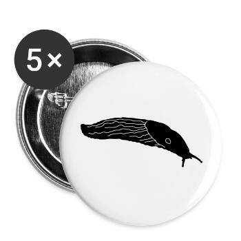 Schnecken_3 - Buttons groß 56 mm (5er Pack) - Weiß - Vorne
