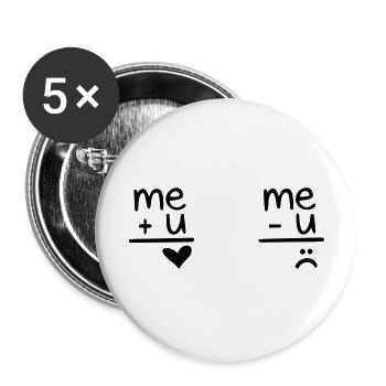 amour - Buttons large 2.2''/56 mm (5-pack) - white - Front