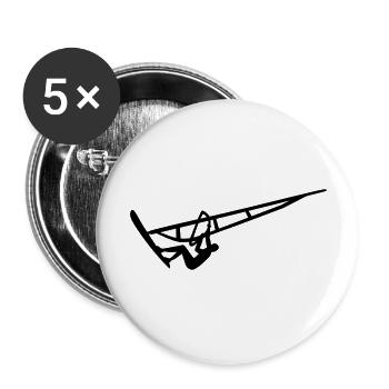 Windsurfen - Buttons groß 56 mm (5er Pack) - Weiß - Vorne