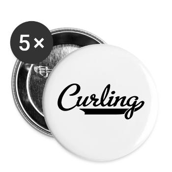 Curling - Buttons groß 56 mm (5er Pack) - Weiß - Vorne