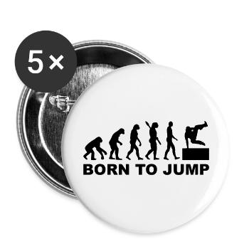 Evolution Parcouring - Buttons large 2.2''/56 mm (5-pack) - white - Front