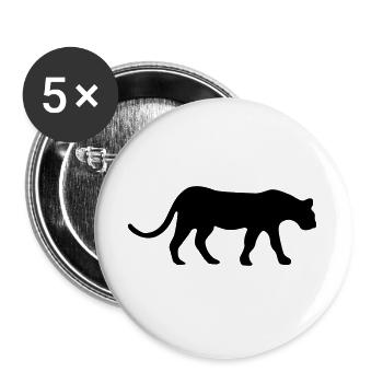 Jaguar - Buttons large 2.2''/56 mm (5-pack) - white - Front