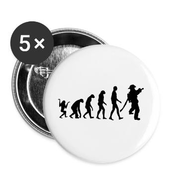 pompier_kiosdz22 - Buttons large 2.2''/56 mm (5-pack) - white - Front