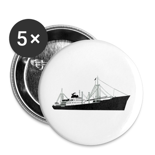 Schiff - MS F. Freiligrath - Buttons groß 56 mm (5er Pack)