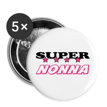 Super nonna - Buttons large 2.2''/56 mm (5-pack) - white - Front