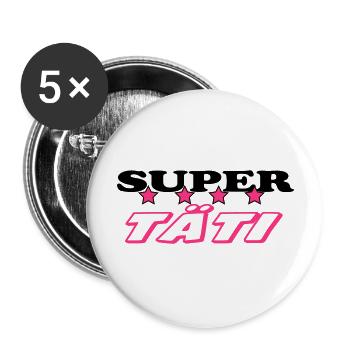 Super tati - Buttons large 2.2''/56 mm (5-pack) - white - Front
