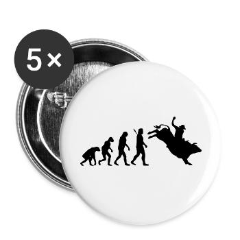 Evolution Rodeo - Buttons groß 56 mm (5er Pack) - Weiß - Vorne