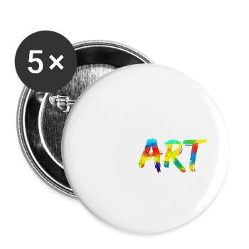 Really SmART 02 - Buttons large 2.2''/56 mm (5-pack) - white - Front