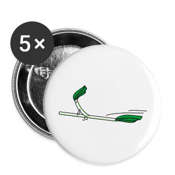 by starting - Buttons large 2.2''/56 mm (5-pack) - white - Front
