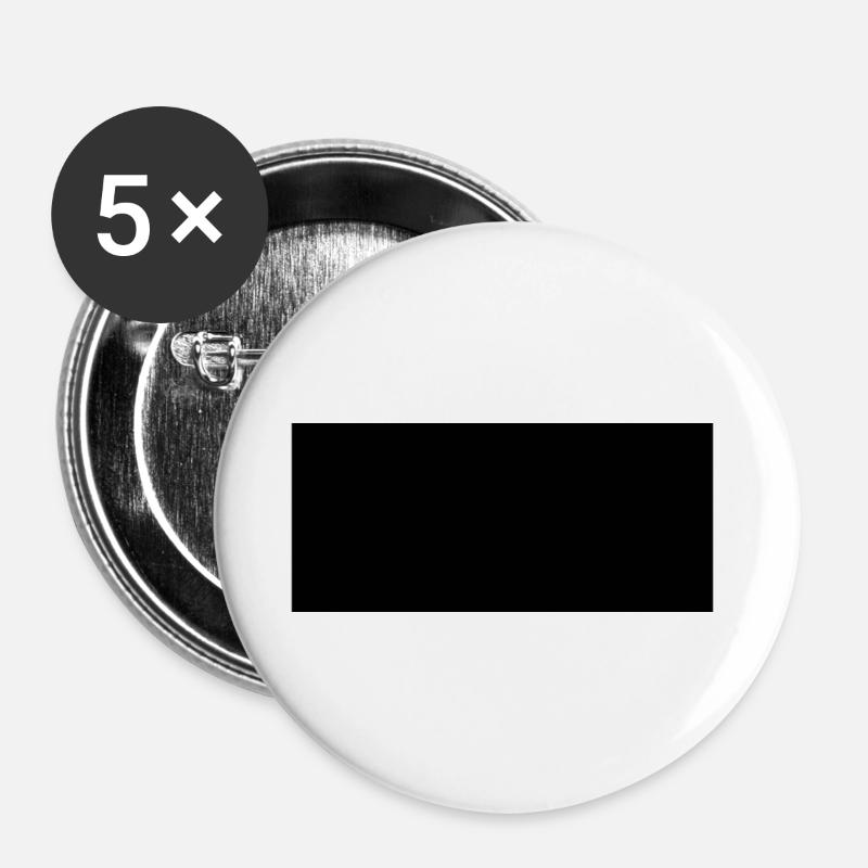 Black - Buttons large 2.2''/56 mm (5-pack) - white