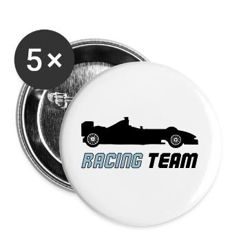 racing team 002 - Buttons large 2.2''/56 mm (5-pack) - white - Front
