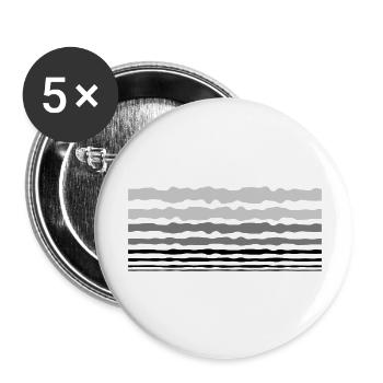 Design Lines Stripes - Buttons large 2.2''/56 mm (5-pack) - white - Front