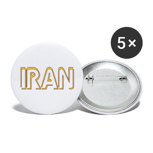 Iran 5 - Lot de 5 grands badges (56 mm)