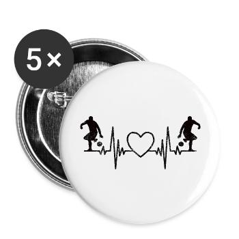 Football Coach Footballer Football Player - Buttons large 2.2''/56 mm (5-pack) - white - Front