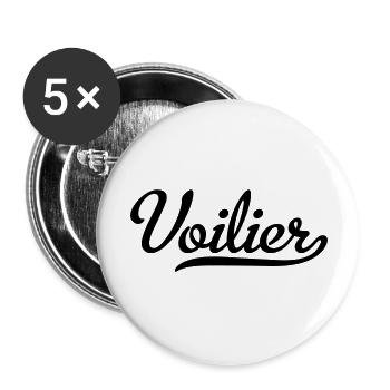 Sailing ship - Buttons large 2.2''/56 mm (5-pack) - white - Front