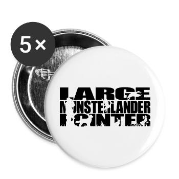 GRAND POINTEUR MUNSTERLANDER Chiens de chasse Wilsigns - Lot de 5 grands badges (56 mm) - blanc - Devant
