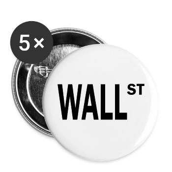 Bitcoin Trading Crypto Stocks - Lot de 5 grands badges (56 mm) - blanc - Devant
