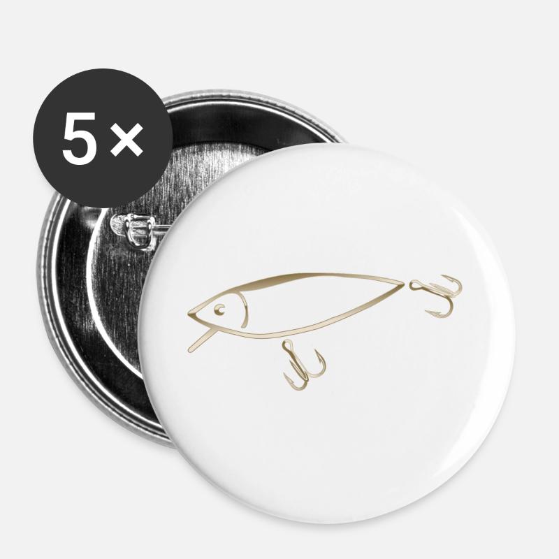 MeyDes Wobbler - Buttons large 2.2''/56 mm (5-pack) - white