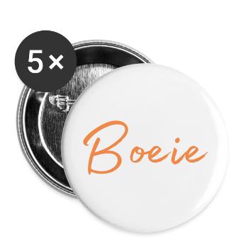 Boeie, Antwerps dialect Shirts - Buttons groot 56 mm (5-pack) - wit - Voor