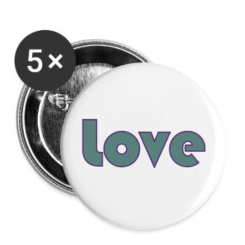 JUST MARRIED. bachelorette party. LOVE. SAINT VALENTINE. COUPLE. - Buttons large 2.2''/56 mm (5-pack) - white - Front