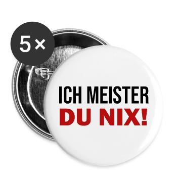Handwerker Handyman Handwerk Werkzeug Baustelle - Buttons groß 56 mm (5er Pack) - Weiß - Vorne