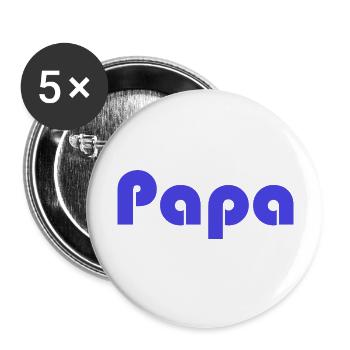 OPA. VATERTAG. ALLES GUTE ZUM GEBURTSTAG OPA. ICH LIEBE DICH. - Buttons groß 56 mm (5er Pack) - Weiß - Vorne