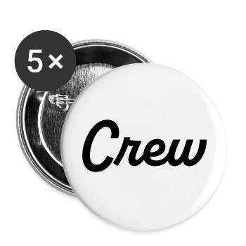 Crew2 - Buttons groß 56 mm (5er Pack) - Weiß - Vorne