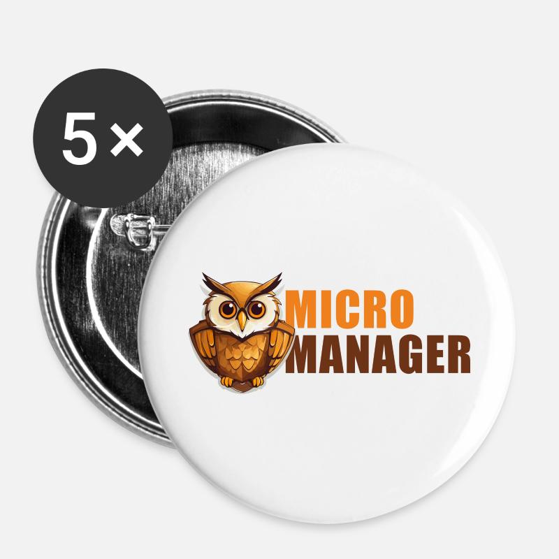 Micro Manager - Buttons large 2.2''/56 mm (5-pack) - white