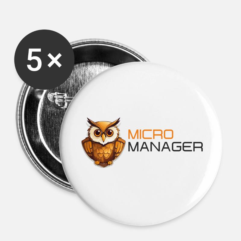 Micro Manager - Buttons large 2.2''/56 mm (5-pack) - white