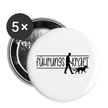 Führungskraft - Buttons groß 56 mm (5er Pack) - Weiß - Vorne