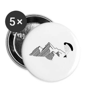 Mountain - Paragliding - (7) - Buttons large 2.2''/56 mm (5-pack) - white - Front