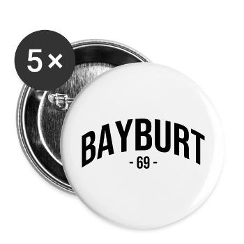 Bayburt 69 Türkei Turkiye Geschenk Bayburtlu TR - Buttons groß 56 mm (5er Pack) - Weiß - Vorne