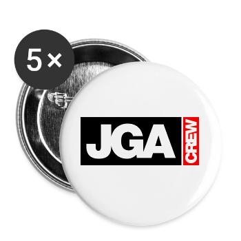 Bachelor Party Crew - Emblem - Buttons large 2.2''/56 mm (5-pack) - white - Front