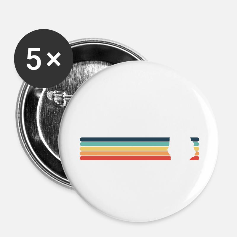 I'm not 50, I am 49 plus Middle Finger Skull - Buttons large 2.2''/56 mm (5-pack) - white