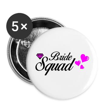 Bride Squad 02 - Buttons large 2.2''/56 mm (5-pack) - white - Front