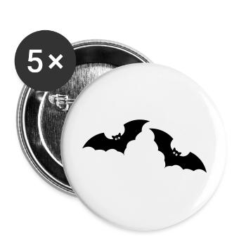Bat 2 - Buttons large 2.2''/56 mm (5-pack) - white - Front