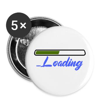 loading - Buttons groß 56 mm (5er Pack) - Weiß - Vorne