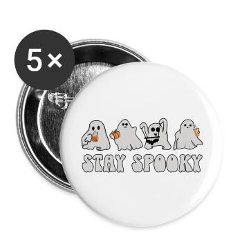 Ghosts Halloween - Stay Spooky - Buttons large 2.2''/56 mm (5-pack) - white - Front