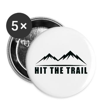 Trail Running Sports - Buttons large 2.2''/56 mm (5-pack) - white - Front