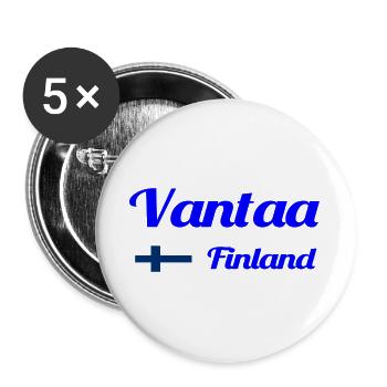 Vantaa Finnland Drucken - Buttons groß 56 mm (5er Pack) - Weiß - Vorne