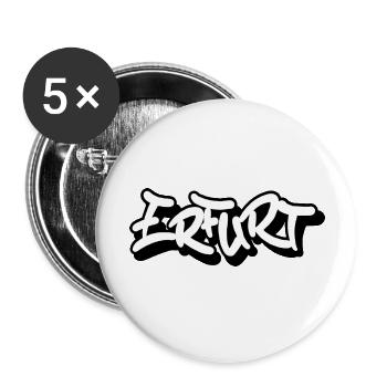 Erfurt Tag - Buttons groß 56 mm (5er Pack) - Weiß - Vorne
