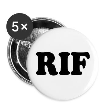 Rif - Buttons groß 56 mm (5er Pack) - Weiß - Vorne