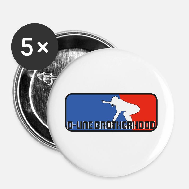 Confrérie d’Oline - Lot de 5 grands badges (56 mm) - blanc