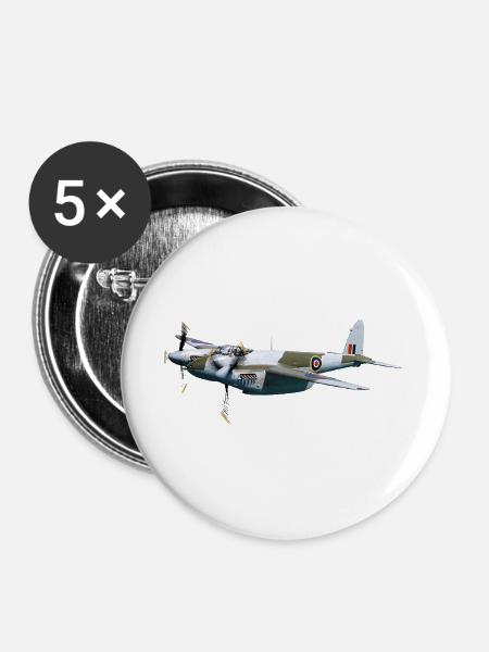 Mosquito - Buttons groß 56 mm (5er Pack) - Weiß