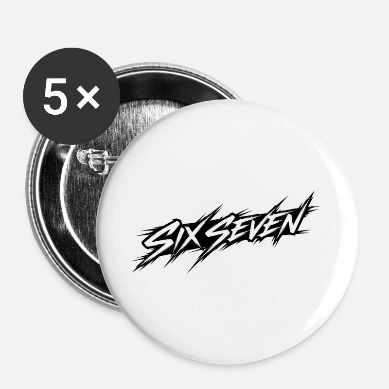 Six Seven Memes - Buttons large 2.2''/56 mm (5-pack) - white