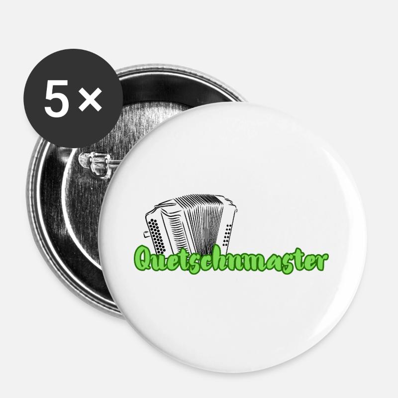 Quetschnmaster  - Buttons groß 56 mm (5er Pack) - Weiß