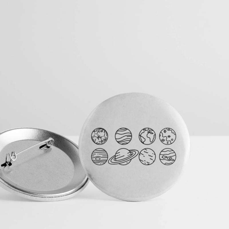 Solar System Planets – Solar System Space Buttons large 2.2''/56 mm (5-pack)