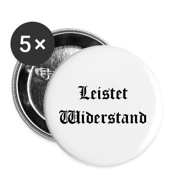 Leistet_wiederstand - Buttons large 2.2''/56 mm (5-pack) - white - Front